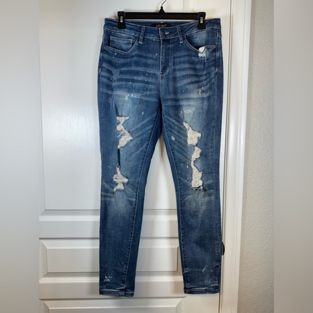 Judy Blue Denim Blue Jeans Skinny Fit Size 9/29 EUC #5957